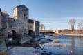 The old grain mill of Saint Thibery - Herault - Occitany - France Royalty Free Stock Photo