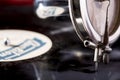 Old gramophon with vinyl record Royalty Free Stock Photo