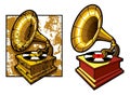 Old gramophone Royalty Free Stock Photo