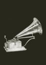 Old gramophone. Royalty Free Stock Photo
