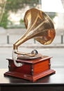 Old gramophone retro image