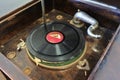 An old Gramophone with vinyl record