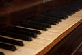 Old Grand Piano close up