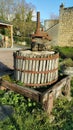 Old grape press Royalty Free Stock Photo