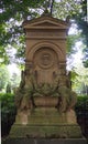 Angel statues on the Melaten Cemetery in Cologne, Germany