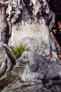 Old grave in the pet cemetery of Paris in AsniÃÂ¨res-sur-Seine, France. Royalty Free Stock Photo