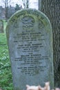 Old grave RIP Rest in peace on a cemetery Royalty Free Stock Photo