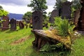 Old graves and gravestones in a cemetery in Scotland Royalty Free Stock Photo
