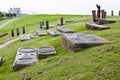 Old graves of the lost village Oterdum, Holland