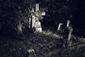 Old gravestone cross Royalty Free Stock Photo