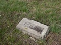 Old gravestone with  Father on it Royalty Free Stock Photo