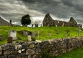 Old Graveyard With Church Ruin On The Isle Of Skye In Scotland Royalty Free Stock Photo