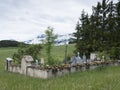 Old graveyard in french region of haute provence