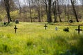 The old graveyard of Tvis monastery Royalty Free Stock Photo