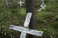 A old graveyard in Utsjoki Lappland,Finland