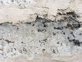 Old gray brick wall covered with concrete. Abstract background Royalty Free Stock Photo
