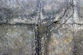 Old gray cement background, cracked, antique and dirty texture