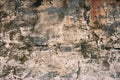 Old gray cement wall surface with cracks. dirty cement walls with rough surface. Texture of old gray concrete wall Royalty Free Stock Photo