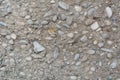 Old concrete wall with pebbles Royalty Free Stock Photo