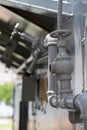 Old Gray metal Piping systems. Royalty Free Stock Photo