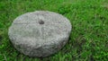Old gray millstone Royalty Free Stock Photo