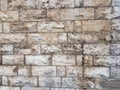 Old Gray stone wall in Frankfurt city, Germany