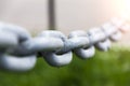 Old gray strong mettalic chain Royalty Free Stock Photo
