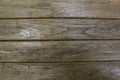 A old gray wooden fence boards. horizontal lines. natural surface texture Royalty Free Stock Photo