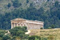 Old Greek Doric temple of Segesta, Sicily, Italy Royalty Free Stock Photo