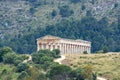 Old Greek Doric temple of Segesta, Sicily, Italy Royalty Free Stock Photo