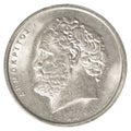 10 old Greek Drachmas coin
