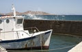 Old fishing boat in the harbour Royalty Free Stock Photo