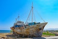 Old Greek fishing boat Royalty Free Stock Photo