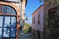 Old greek and turkish village scene Royalty Free Stock Photo