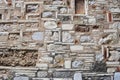 Old Greek Wall composed with stones and bricks