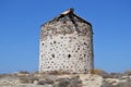 Old Greek windmill on Kos island Royalty Free Stock Photo