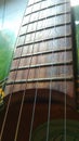 Old green acoustic guitar7
