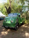 Old green 1962 Auto Union DKW Schnellaster F89 L pickup truck. Autoclasica 2022 classic car show Royalty Free Stock Photo