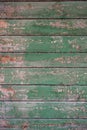 Old green board with cracks