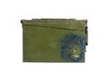 An old green bullets box Royalty Free Stock Photo