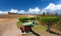 Old Green Cannon Castillo Del Morro Fort Santiage De Cuba Royalty Free Stock Photo