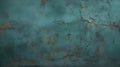 Old green concrete wall surface. ?rumbled. Close-up. Dark teal rough background for design.