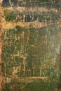 Old green cracked wood background, rustic wooden surface with copy space Royalty Free Stock Photo