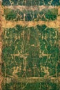 Old green cracked wood background, rustic wooden surface with copy space Royalty Free Stock Photo