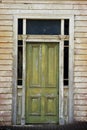 Old green door Royalty Free Stock Photo