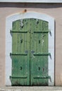 Old green door Royalty Free Stock Photo
