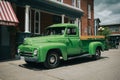 Old green International Harvester pickup truck, Mississippi Mills, Ontario, Canada Royalty Free Stock Photo