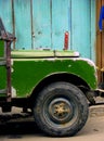 Old Green Land Rover Royalty Free Stock Photo