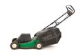 Old green lawn mower Royalty Free Stock Photo