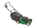 Old green lawn mower Royalty Free Stock Photo